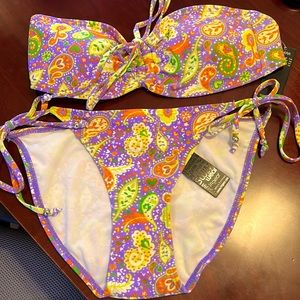 Medium multicolored 2 piece bikini - new